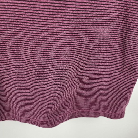 01.Algo Polo Shirt Mens XL Burgundy Black Performance Short Sleeve - Picture 4 of 6